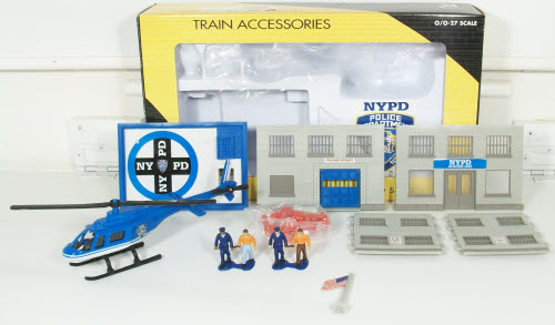 K-Line K404101 NYPD Police Station Kit w/Diecast Helicopter – Trainz