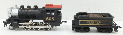 Model Power 6720 HO Scale ATSF 605 Steam Locomotive & Tender