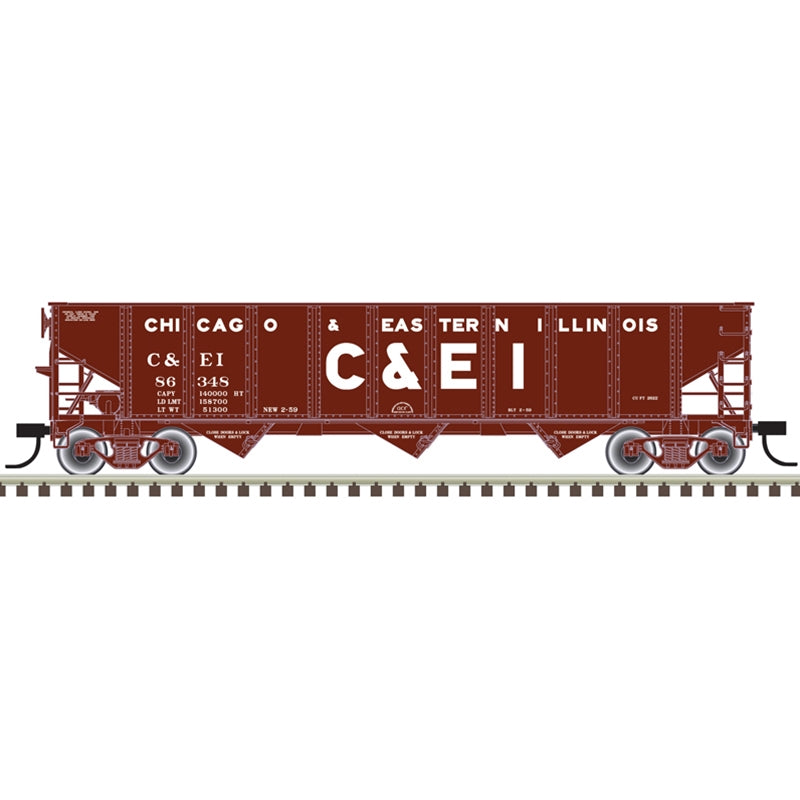 Atlas 20006922 HO Chicago & Eastern Illinois AAR 70 Ton 3-Bay Open Hopper #86538