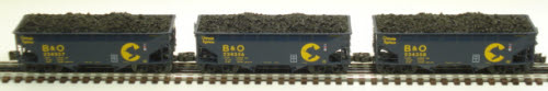Lionel 6-21882 O Gauge Chessie System Offset Hopper 3-Pack