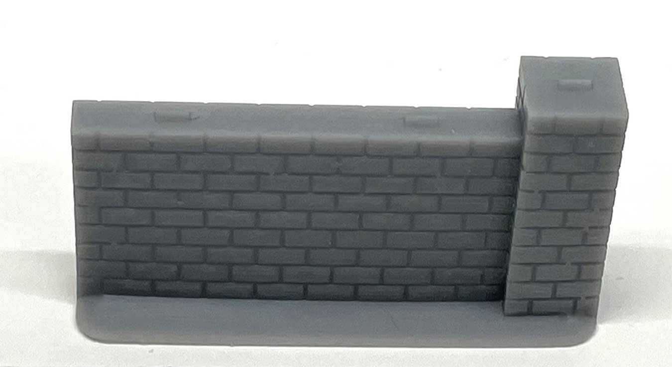 Phoenix Precision Models 31501 HO Unpainted Half Wall 3D Printed Resin Kit