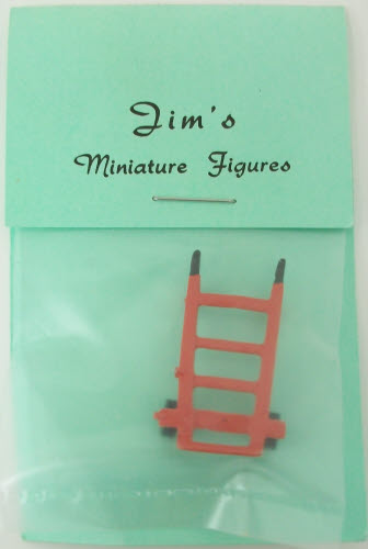 Jim's O Scale Pewter Hand Painted Hand Truck