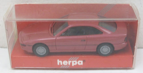 Herpa 030793 HO BMW 850I Coupe Metalic Red