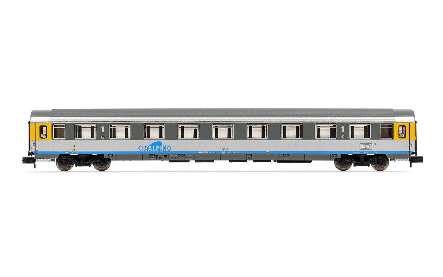 Hornby HN4266 N Cisalpino First Class Passenger Coach A - Silver/Gray