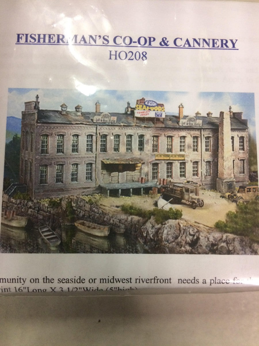 Railway Design Associates HO208 Fisherman's CO-OP & Cannery Building Kit