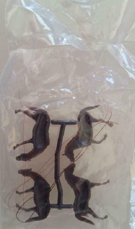 Jordan Products 402 HO Highway Miniatures Two Horses & Harness