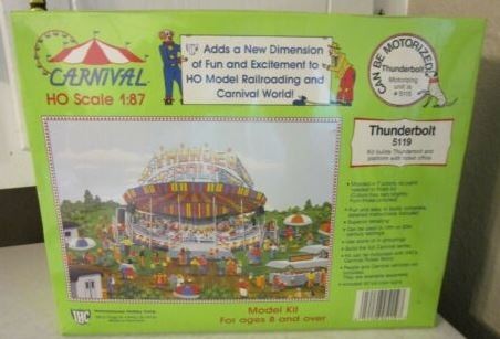 IHC 5119 HO Circus Carnival World Operating Thunderbolt Ride Kit