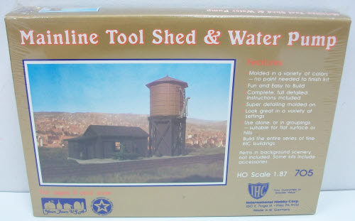 IHC 705 HO Mainline Tool Shed & Water Pump Building Kit