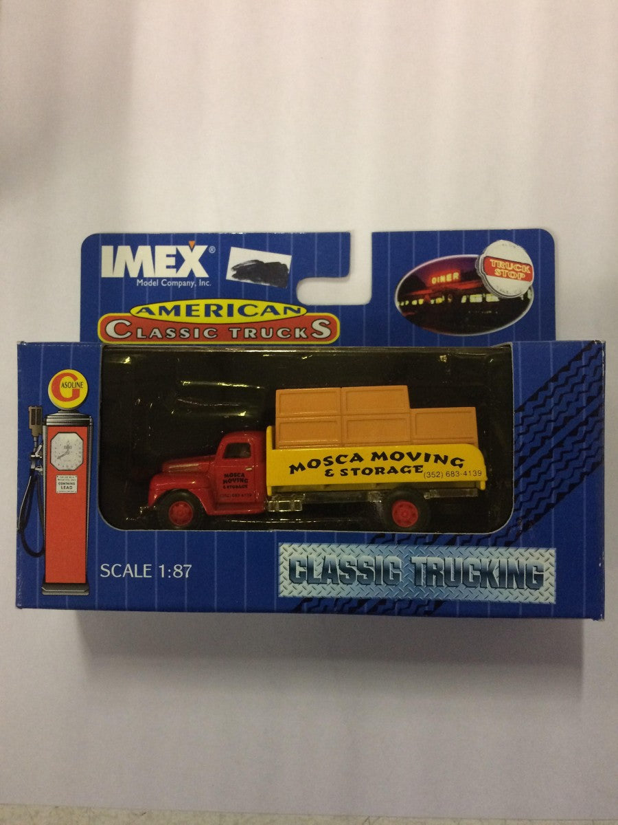 Imex 870014 1:87 Mosca Moving & Storage Ford Flatbed W/Loader