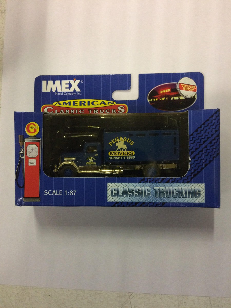 Imex 870032 1:87 Pegasus Movers Peterbilt HS Stake Truck American Classic Trucks