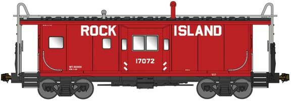 Bluford Shops 43050 N RI Phase 3 International Car Bay Window Caboose RTR #17072