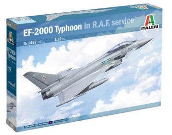Italeri 1457 1:72 Eurofighter EF-2000 Typhoon R.A.F. Military Aircraft Plane Kit