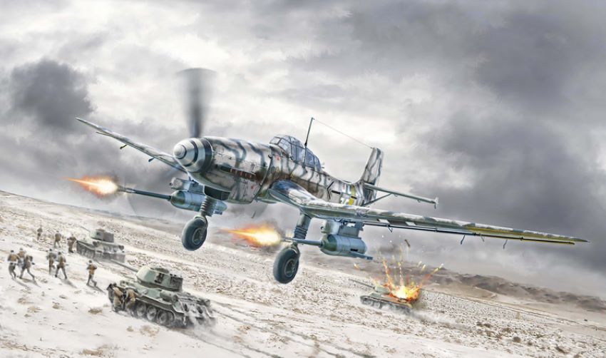 Italeri 1466 1:72 Ju 87 G-2 Kanonenvogel Military Aircraft Plane Model Kit