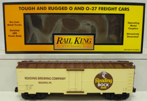 MTH 30-78060 O Gauge Reading Bock Modern Reefer Car #1989