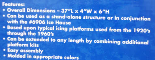 Atlas 6905 O Scale Hillside Structure Series Icing Platform Kit