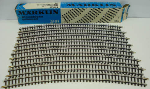 Marklin 2151 HO K Curved Track Section