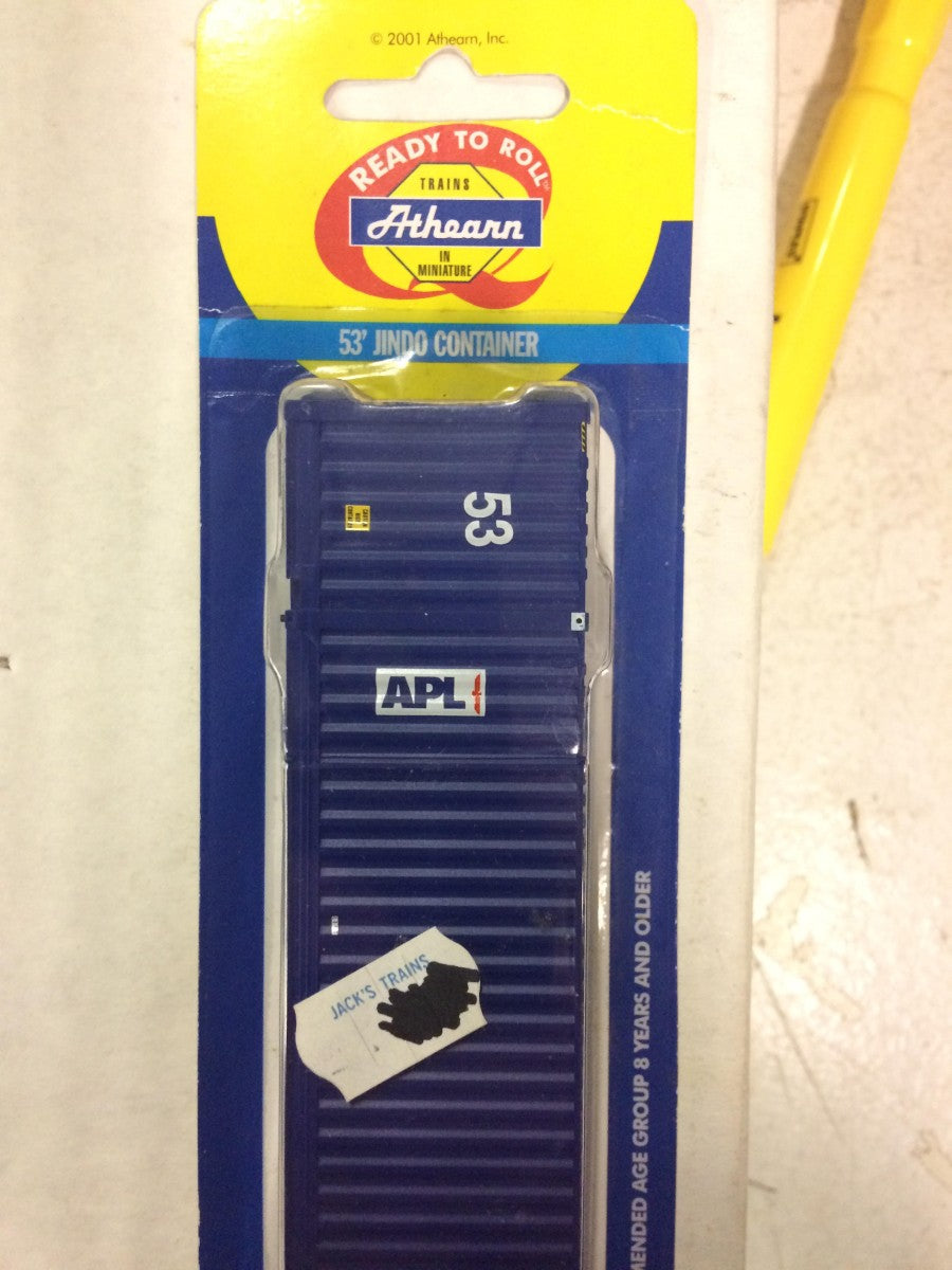 Athearn 2663 HO 53' Jindo Container APL Single