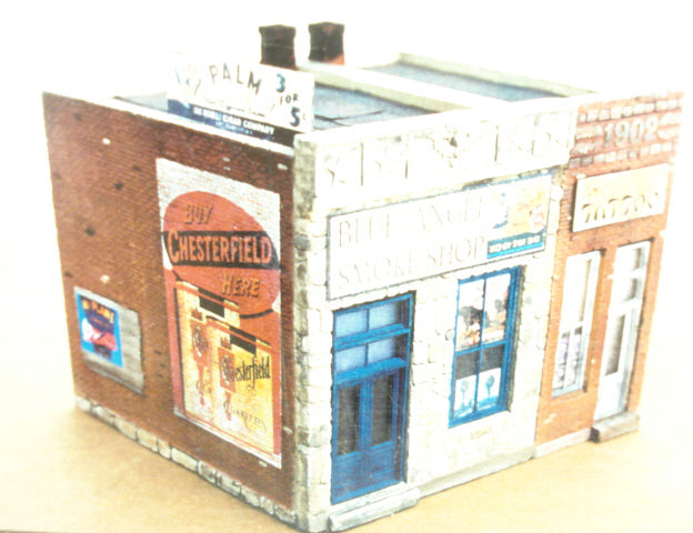 Downtown Deco DD6 O Scale Lou's Tattoo Parlor amd Smoke Shop Model Building Kit