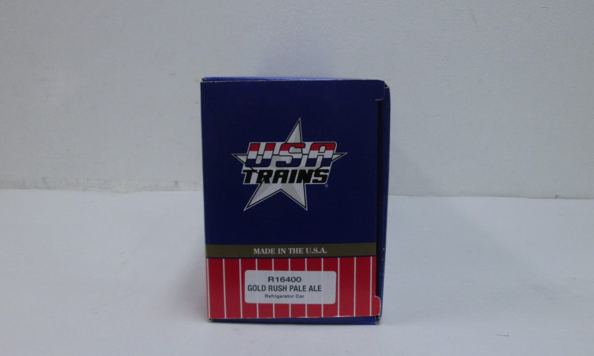 USA Trains R16400 G Scale Gold Rush Pale Ale Refrigerator Car