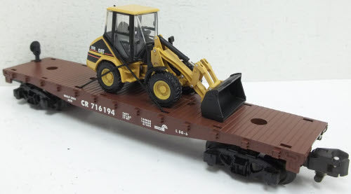 American Flyer 6-48528 S Gauge Conrail Flatcar W/ Wheel Loader #716194