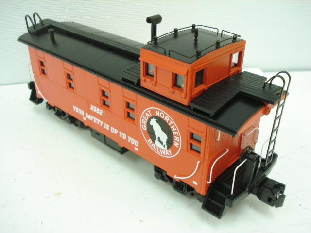 MTH 30-77166 O Great Northern RailKing Offset Steel Caboose Car #X582