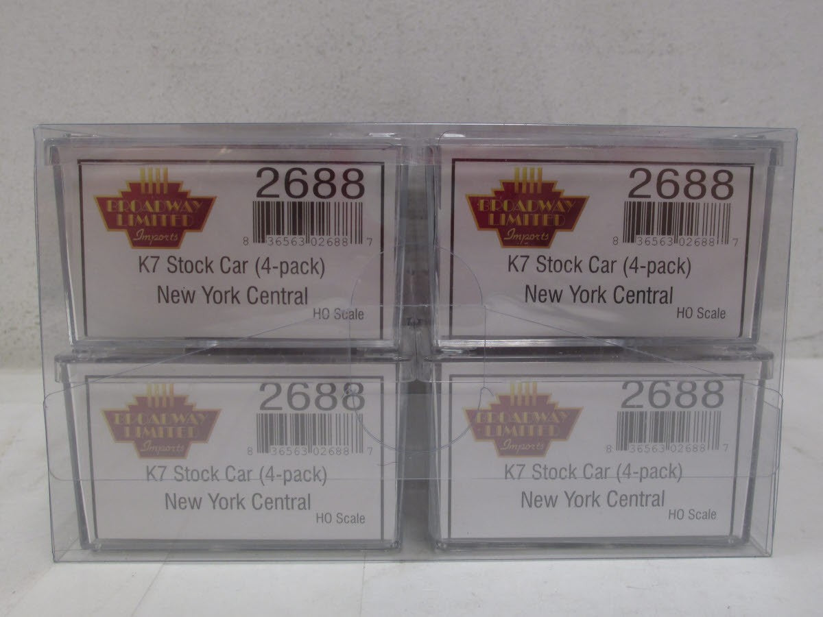 Broadway Limited 2688 HO New York Central PRR K7 Stock Car (Set of 4)