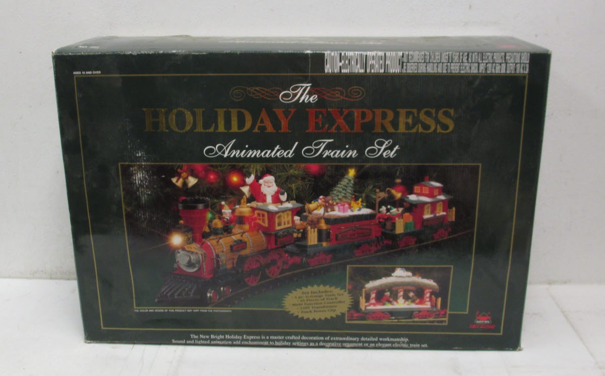New Bright 384 Christmas Holiday Express G Gauge Steam Starter Train Set