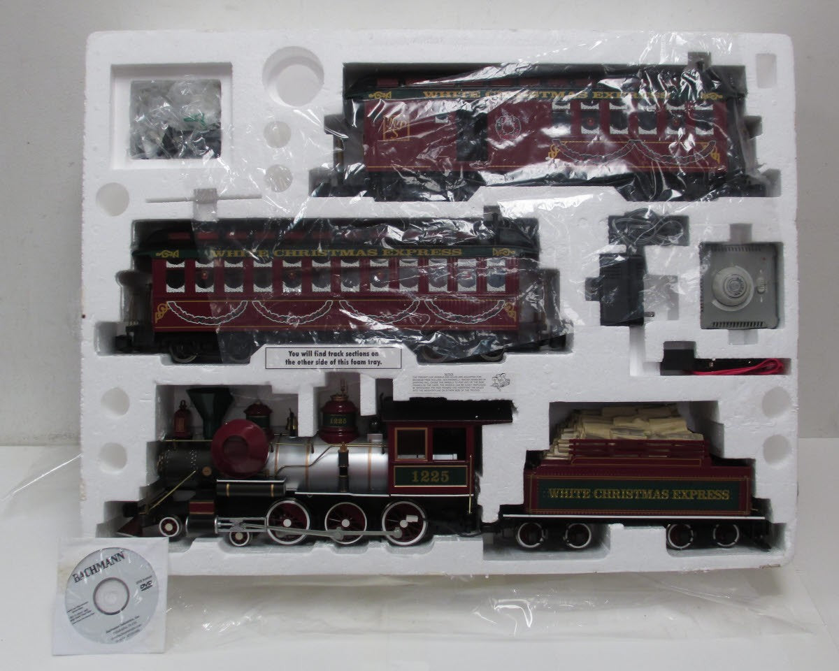 Bachmann 90076 White Christmas Express G Gauge Steam Starter Train Set