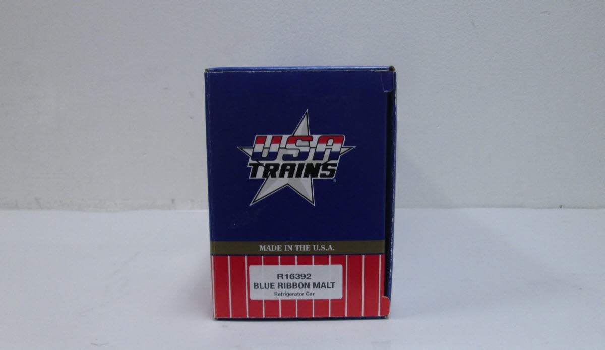 USA Trains 16392 G Scale Blue Ribbon Malt Refrigerator Car