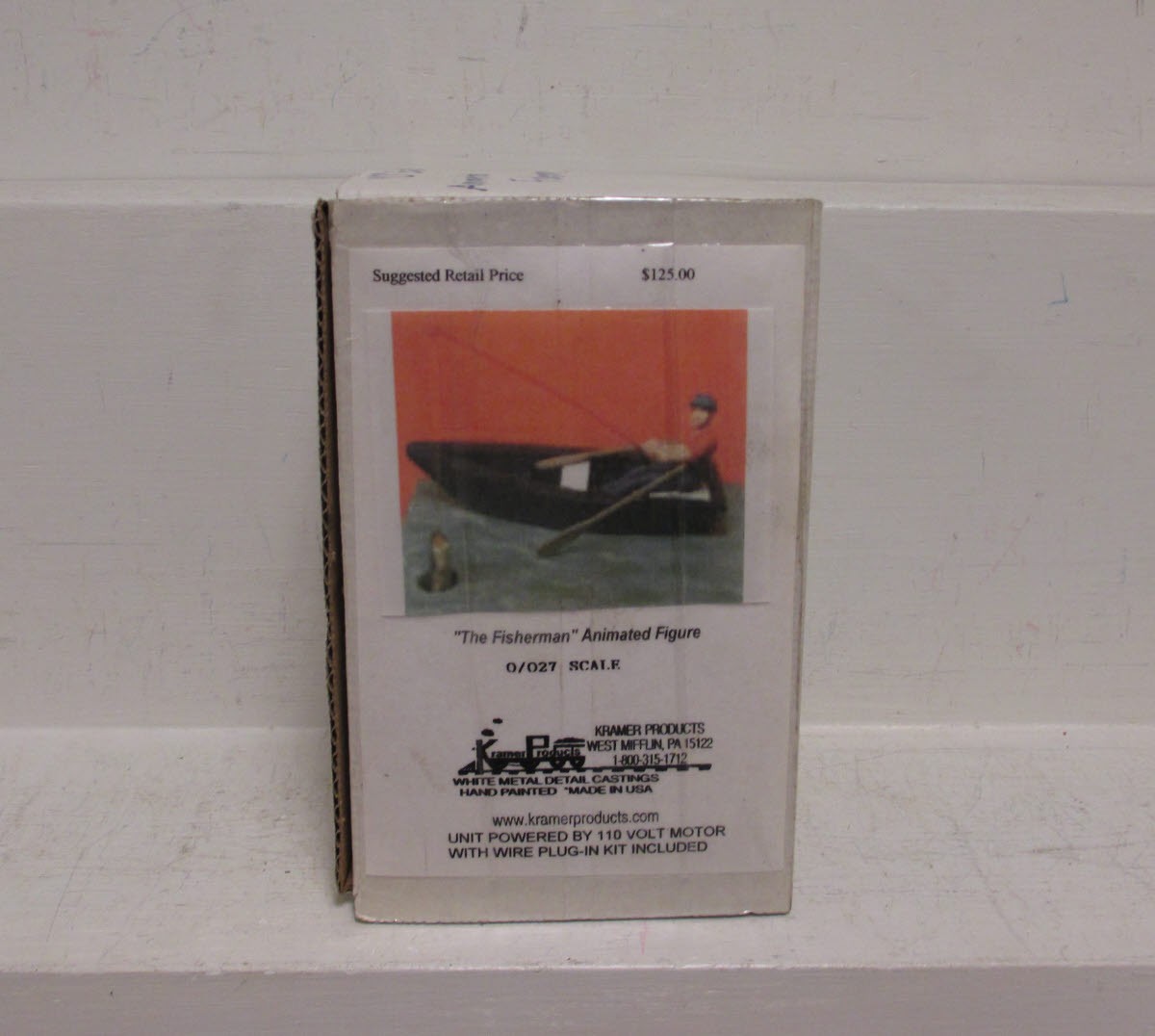 Kramer F148T O Scale "The Fisherman" Animated Figure 12 Volt Motor