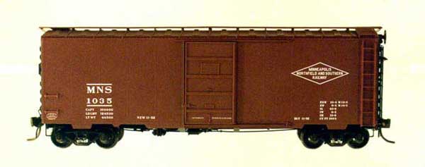 Kadee 4021 HO Scale Minneapolis, Northfield & Southern 40' PS-1 Boxcar #1035