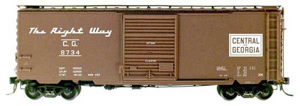 Kadee 5216 HO Central of Georgia 40' PS-1 Boxcar #8734