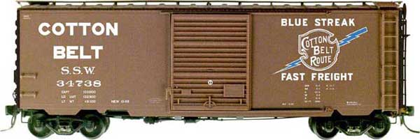 Kadee 5224 HO Cotton Belt 40' PS-1 Boxcar #34738
