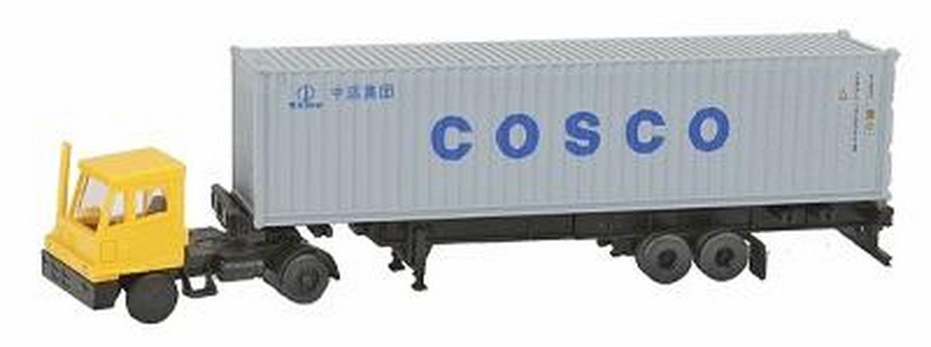 Kato 31-621 Cosco Yard Tractor, Container & Chassis