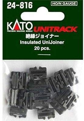 Kato 24-816 HO/N Scale Insulated Unijoiner (Pack of 20)
