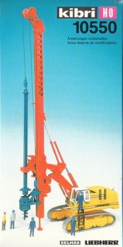 Kibri 10550 1:87 Liebherr 974 w/drlg Equipment