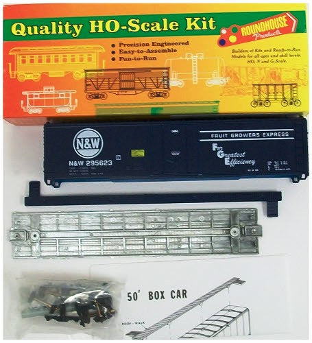 Roundhouse 12506 HO Norfolk & Western Fruit Growers Boxcar # 295623 Kit