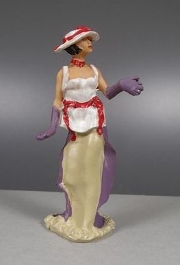 Just Plain Folk 3875 G Lady in Low Cut Dress