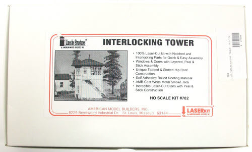 American Model Builders 702 HO Scale Laser Art Interlocking Tower Kit