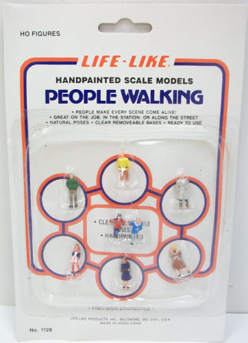 Life Like 1128 HO Walking People Figures (Set of 7)