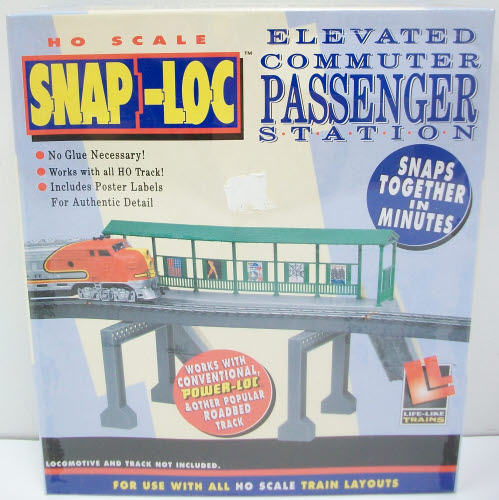 Life Like 1376 HO Snap-Loc Elevated Passenger Station