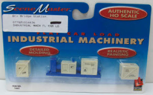 Life Like 1663 HO SceneMaster Industrial Machinery Flatcar Load