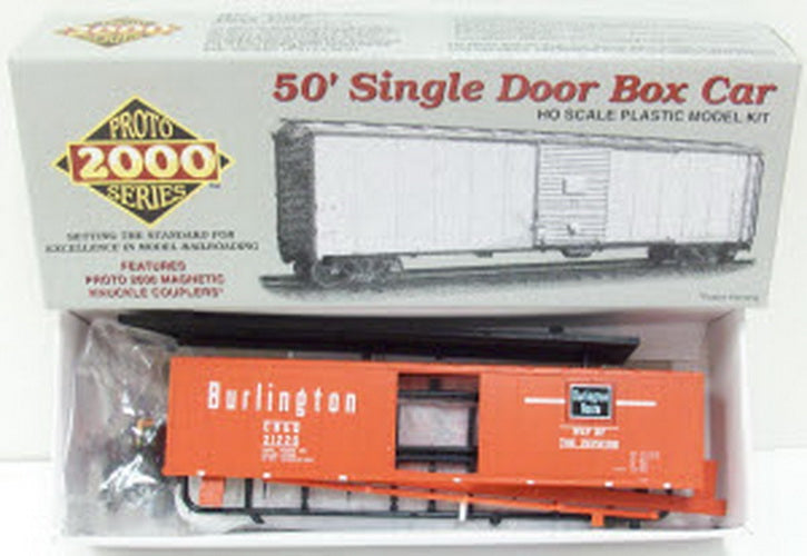 Proto 2000 21556 Life Like HO CB&Q 50' Boxcar Kit #21220