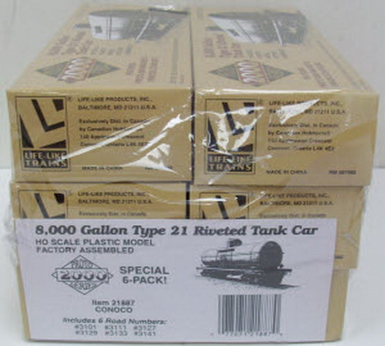 Proto 2000 21887 Life Like Conoco Tank Car 6-Pack