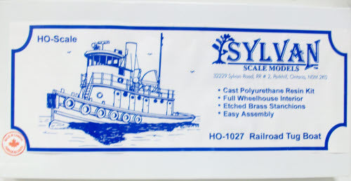 Sylvan Scale Models HO-1027 RR Tug Boat Cast Polyurethane Resin Kit