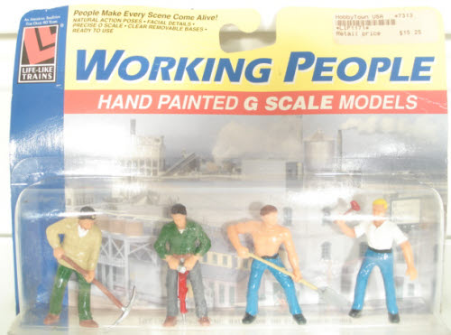 Life Like 1171 G Construction Worker Figures (Set of 4)