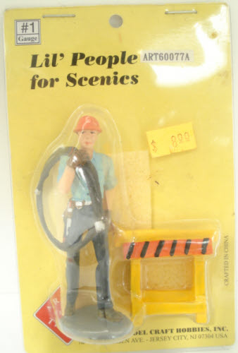 Aristo-Craft 60077A Workman w/Construction Zone Sign