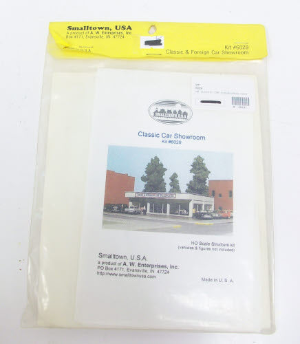 Smalltown USA 699-6029 HO Classic Car Showroom Building Kit