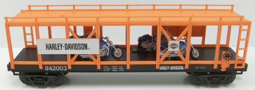 MTH 30-76329 Harley Davidson Auto Carrier w/4 Bikes