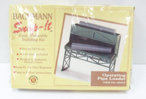 Bachmann 45512 HO Operating Pipe Loader Building Kit